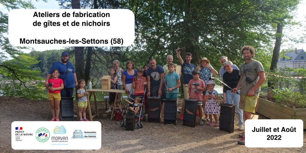 Atelier fabrication de nichoirs oiseaux et gite pour chauves-souris - enfants et adultes - DDT Nièvre 58